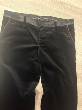 D&G Black Velvet Men’s Tuxedo Pants
